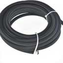 labwork 6AN Fuel Line Hose Kit Black Nylon PTFE Teflon 20 Feet Oil Line Hose with 10PCS Swivel Fuel Hose Fitting Adapter Kit