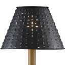 Metal Dot Dash Black 12" Shade