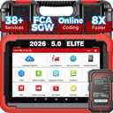 Launch X431 PROS V 5.0 2026 Newly Bidirectional Scan Tool Bluetooth Launch Scanner with DBSCar VII Connector 38+ Reset for All Cars Online ECU Code CANFD FCA AutoAuth VAG Guide 2 Yrs F-Ree Update