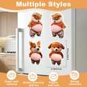 2 x 4 Pcs 3D Shiba Inu Dog Belly Stickers, Super Soft Silicone Anti-Collision Stickers, Cute Squishy Dog Belly Sticker as Car Door Protector, Table Edge Protector & Cute Decor Sticker for Home and Car