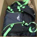 High Sierra Loop Backpack, Travel, or Work Bookbag with tablet sleeve, One Size, Midnight Blue/Black/Lime