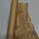 Honeycomb Packing Paper,12 inch x 200 ft Bubble Cushioning Wrap for Packing Moving,Products Gifts Wrapping Paper,Recyclable and Biodegradable Shipping Packing Materials with 20 Fragile Sticker Labels
