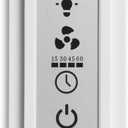 Homewerks 7150-12 LCD Bathroom Timer Switch for Ventilation Fan and Light 3 Functions