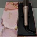 Automatic Rotating Curling Iron 1-inch - LANDOT 2-Way Anti-Tangle Self Curling Wand, Effortless Curls for Special Occasions, Dates & Vacations, Fast Heat-Up Ceramic Barrel for Gorgeous Styles (Gold)