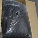 Quilted Faux Leather Vinyl PVC Leather Fabric Waterproof Faux Leather Fabric Quilted Leather Diamond Stitch Padded Cushion Linen Wadding Backing Upholstery 1.6x1m(Colour: Black 2) (Color : Black 1,