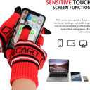 Vintage Classic Skull Cap Beanie Hat Cuffed Winter Hat Knit Comes with Warm Gloves Fasion Winter Gifts for Unisex Fans