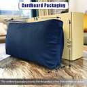Adjustable Headrest Pillow for Recliners and Armchairs - Non-Slip Velvet Cushion for Neck Support and Pain Relief (Navy)