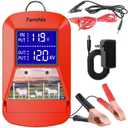 12KV Electric Fence Charger, 15 Miles 3 Joules Electric Fence Kit | Waterproof, Large LED Display, Flip Design, for Livestock Predator Protection, Farm Animals Pets Poultry Ranches Gardens