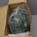 9 ft Christmas Garland with Lights Prelit Christmas Garland with Artificial Flower Cedar Glitter Metallic Ball Ornaments Xmas Garlands for Mantle Stairs Outdoor Decor, Battery Operated