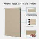 MYshade Cordless Blackout Window Blinds & Shades Pull Down Room Darkening Window Shades Light Blocking Honeycomb Cellular Shade for Indoor Windows Easy to Install 36 inch Wide, H72 Beige Blinds