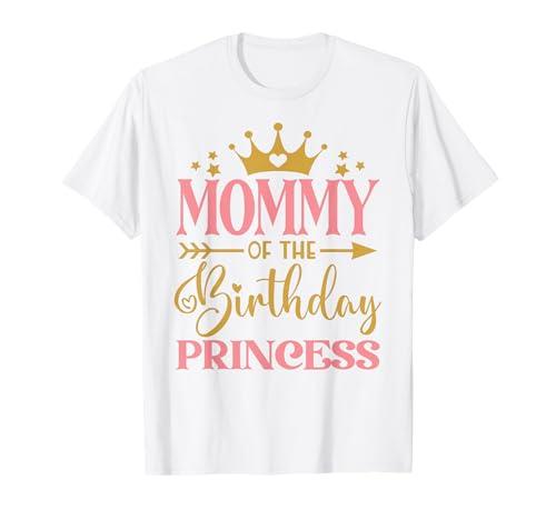 Mommy of The Birthday for Girl - 1st Birthday Princess Girl T-Shirt, M