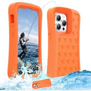 Floating Phone Case for iPhone 15 Pro Max/15 Plus/14 Pro Max/14 Plus/13 Pro Max/12 Pro Max EVA Material Case with Waterproof Dry Bags and Lanyard, 20FT Powerful Drop Protective Case-6.7inch