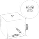 Disposable Face Towel Holder, Facial Towelettes Container Box, Acrylic Box for Facial Towels, Clear
