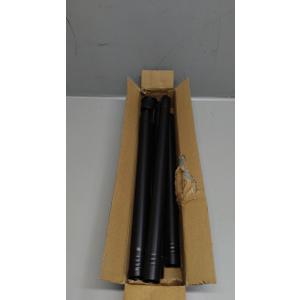 Shower Curtain Rod Adjustable 43-78 inch, 1"Diameter Spring Tension Curtain Rod No Drill, Anti-Rust Non-Slip Shower Rod, Black Shower Curtain Rod for Bathroom Tension