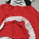 EBYTOP Halloween Costume for Kids Girls, Red Mini Dress With Cape and Accessories (3T(3-4yr))