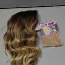 AISI HAIR 14 Inch Ombre Blonde Wigs for Women - Shoulder Length Wave Wig with Pre-Cut Lace Hairline, Middle Part Natural Wavy Bob Synthetic Heat Resistant Fiber for Daily and Party