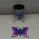 Teaeeno Butterfly Decor Flower Pot,Outdoor Flower Planters,Animal Succulent Flower Pot,Metal Flower Pots,Decorative Fun Planter for Cactus and Air Plants for Indoor/Outdoor Use,Perfect Gardening Gifts, Color Butterfly 8"lx7"wx12.2"h
