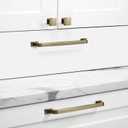 KHTUMEWARE 20 Pack 6-1/4 Inch Cabinet Handles - Antique Brass, Brushed, Drawer Pulls and Cupboard Handles