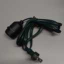 E26 Waterproof Pendant Light Socket, 6FT Industrial Power Cord, IP65 Rated Hanging Light Kit for Garage, Workshop, Patio (Bulb Not Included).