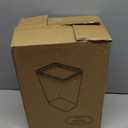 12L Black Covered Bathroom Trash Can,Office Trash Cans for Near Desk,Slim Bedroom Cute Small Trash Can,3.17Gallon Plastic Pet/Dog Proof Bathroom Garbage Can,Thin Waste Basket for Room,Kitchen Trashcan