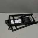 3-Tier Expandable Shoe Rack for Closet 18"-33" Adjustable Shoe Rack for Small Space, Small Shoe Organizer for Front Door, Sturdy Metal, Black