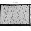 Car Ceiling Cargo Net, 31"x21" Adjustable Double-Layer Mesh SUV Roof Organizer, Van Life Accessories for Long Trip, Car Camping Essentials, Road Trip Must-Haves for Overhead Storage