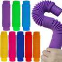 19pcs Large Pop Tubes Sensory Fidget Toys for Party Favor, Big Pop Tubes Bulk for Classroom Prizes Goodie Bag Stuffers, Kids Toddlers Adults Jumbo Toys for Birthday Christmas Valentine Gift