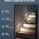 10inch Under Cabinet Lights, Motion Sensor Light Indoor, Wireless Closet Lights, 1800mAh Rechargeable Battery, Magnetic, 5 Levels Dimmable, Under Counter Lights for Kitchen, Bathroom (2 Pack)