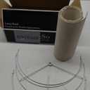 GO&SO Oatmeal Linen Lamp shades Large Drum Linen Lampshade 16" Top x 16" Bottom x 12" High (Spider) Farmhouse Lampshade for Table & Floor Lamp - Lampshades Replacement