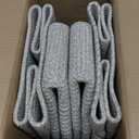 OIAHOMY 4 Pack 14.17*11.02*6.3IN Storage Baskets for Organizing Shelves, Woven Rope Baskets for Organizing Books, Clothes, Decorative Basket for Living Room, Nursery, Bedroom, Gift Basket, Brown