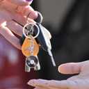 NUOBESTY Retro Gramophone Key Chain Set 4 Pcs Metal Vintage Vinyl Record Key Rings for Men Women Luggage Bag Charms Unique Music Accessories