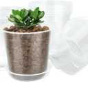 20 Pack 7 Inch Clear Nursery Pots,Plastic Transparent Plant Pot with Drainage Holes and Saucers,Plant Pot Seed Starter Pots for Succulents (7 Inch)