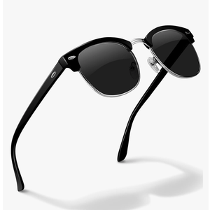 livho Rimless Trendy Polarized Sunglasses Men Women, Retro Sun Glasses for Men Women 2025, Semi Rimless UV Protection Shades