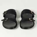 The Drop Women's Avona Two Strap Slide Sandals (8, Black)