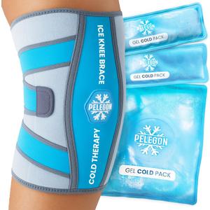 Knee Ice Pack Wrap (1 Pack) - Adjustable Ice Pack for Knees Surgery, Replacement, Arthritis Pain, ACL, Sports Injuries, Post Surgery, for Long Duration - 1 Pack (Blue)