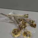 Metal Candle Holders for Candlesticks Taper Candlestick Holders Set Vintage Decorative Centerpiece Candelabra Tall Candle Stands (Gold, 2 Sets (6 pcs))