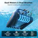 5600GPH Robotic Pool Cleaner,240Min Cordless Pool Vacuum for Inground Pools,3230 Sq.ft,2 Brushe&2 Motor,4-in-1 Wall&Waterline&Floor&Full Cover Cleaning,Smart Navigation,Dual Filtration