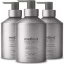 Method Gel Hand Soap, Violet + Lavender, Reusable Silver Aluminum Bottle, Biodegradable Formula, 12 oz (Pack of 3) | Refills Up to 3X, Hydrates & Softens Skin, Designed for Gentle Everyday Cleansing