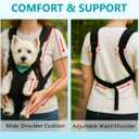 Mosago Dog Backpack Carrier, Adjustable Pet Front Carriers, Legs Out Carrying Sling Travel Bag for Small Medium Dogs 4-7 Lbs, Soft Wearable Puppy Chest Carry Backpacks for Walking/Hiking/Camping