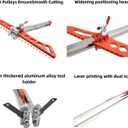 Heavy Duty Drywall Cutting Tool, 1.5 to 60cm Foldable Sheetrock Cutter, Suitable for Gypsum Boards with Thicknesses of 1/4 "&3/8"&1/2 "