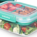 Sistema TO GO Stax Leakproof Food Storage Containers | 1 L | Airtight & Stackable Meal Prep Containers with Lids | Lunch Boxes | BPA-Free | 1 Count