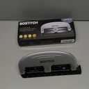 Bostitch Office EZ Squeeze 3-Hole Punch, 20 Sheet Capacity, Reduced Effort, No Jam Technology, Silver