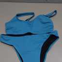 Beautikini Period Swimwear for Teens Two Piece Leakproof Menstrual Bikini Swimsuit Sporty Bathing Suits for Girls Women (Small, Barrier Reef)