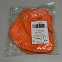 FHQHTH Faux Fur Evening Handbags Heart Shaped Clutches for Women Fluffy Shoulder Bags Metal Chain Strap (Orange)