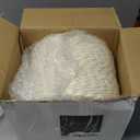 U-QE 100 Count 9 Inch Ivory Plastic Plates for Christmas - Scalloped Disposable Christmas Dinner Plates - Premium Hard Fancy Disposable Heavy Duty Party Supplies for Celebrations, and Events