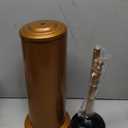 DOWRY Anti-Hand Off Bronze Toilet Plunger with Holder for Bathroom,Powerful Efficient Force Suction Cup,Heavy Duty, Deep Cleaning (Color: Oil Rubbed Bronze)