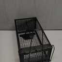 2 Packs Humane Rat Trap Outdoor Mouse Traps Indoor Use, Rodent Chipmunk Traps for Small Live Animal Catch and Release - Black