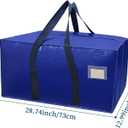 Moving Bags, Moving Bags Heavy Duty, Packing Bags for Moving, Extra Large Moving Bag with Zippers & Comfortable Handles, Packing Boxes for Moving, Clothes Storage Bags (Blue, 2 Pack)