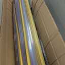 Fainne 100 Pcs Shelf Label Strips 1.25''H x 48" L Self Adhesive Shelf Label Holder Gondola Price Tag Stick on Plastic Clear Ticket Channel for Metal Wood Plastic Rack(White)