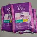 Poise Incontinence Pads & Postpartum Incontinence Pads, 3 Drop Light Absorbency, Long Length, 96 Count (4 Packs of 24), Packaging May Vary